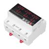 Undervoltage Protector DIN Rail Adjustable Overcurrent Protector AC120V‑300V 63A 3 Phase 3 Wire 4 Wi