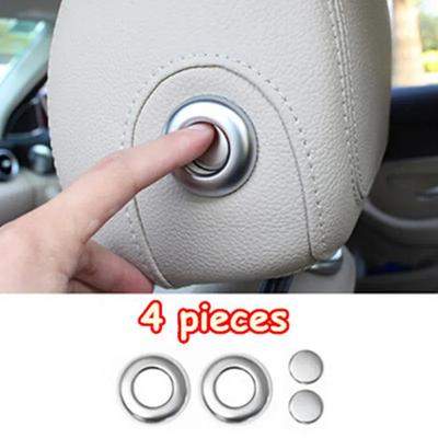 Car Headrest Adjustment Button Sequ Trim Decoration For Mercedes Benz C E Class W205 W213 GLC X253 2016-2018 Accessories