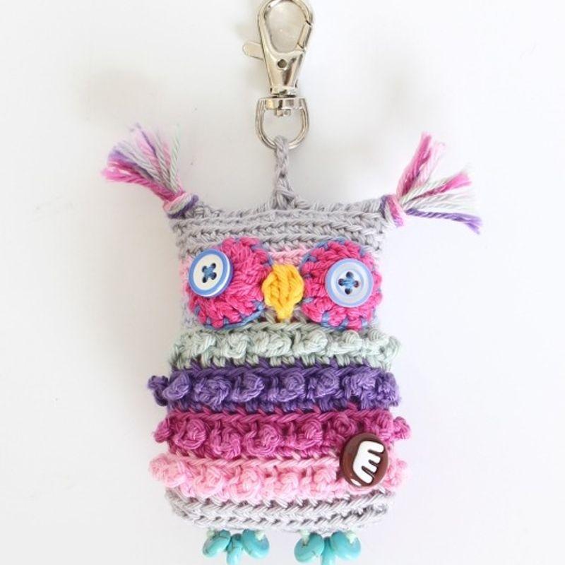 

MERRYMOTIVE Owl fairy keyring (girlish gray) SILVER