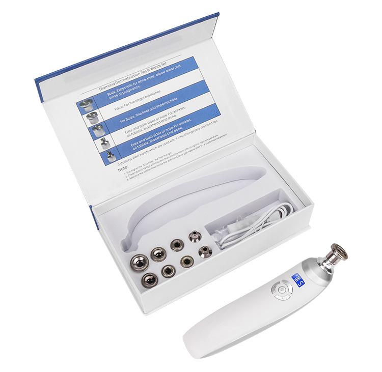 Handheld Microdermabrasion & Microcarving Facial Cleansing Device for Skin Rejuvenation & Exfoliation
