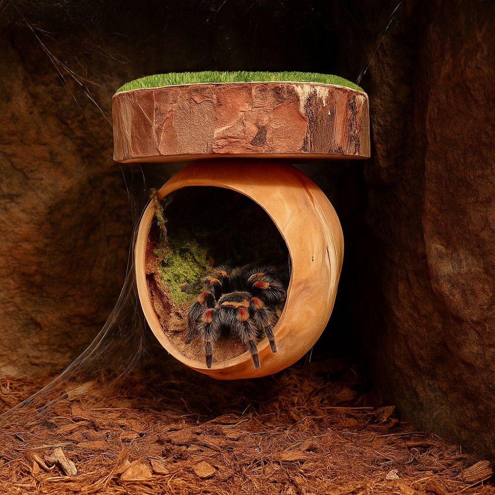 Magnetic Spider Hide Cave Mini Magnetic Spider Habitat Jumping Spider Shelter  for Mantis Tarantula