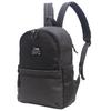 Mozu ZZEI-05 Runder Rucksack, Leicht mit Reflektoren, Großes Fassungsvermögen, Unisex, Schwarz
