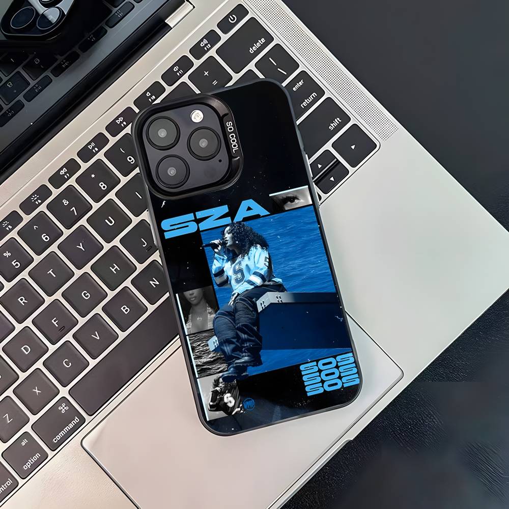

S-SZA RNB Singer Phone Case For iPhone 17,16,15,14,13,12,11,Pro,Max,Plus,Black Matte Shockproof Cover iPhone17Pro