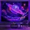 Glowing Tapestries With Cosmic And Fantasy Scenes Uv Reaction Tapestry Background Decoration  Bedroom Party Decoration