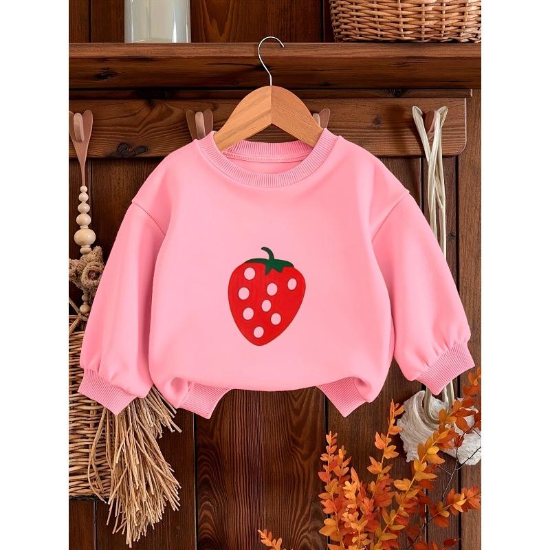European sizes Unique And Stylish Print Pattern, Comfortable And Easy Lightweight Sweatshirt for Baby Kids with a Versatile Round Neck
