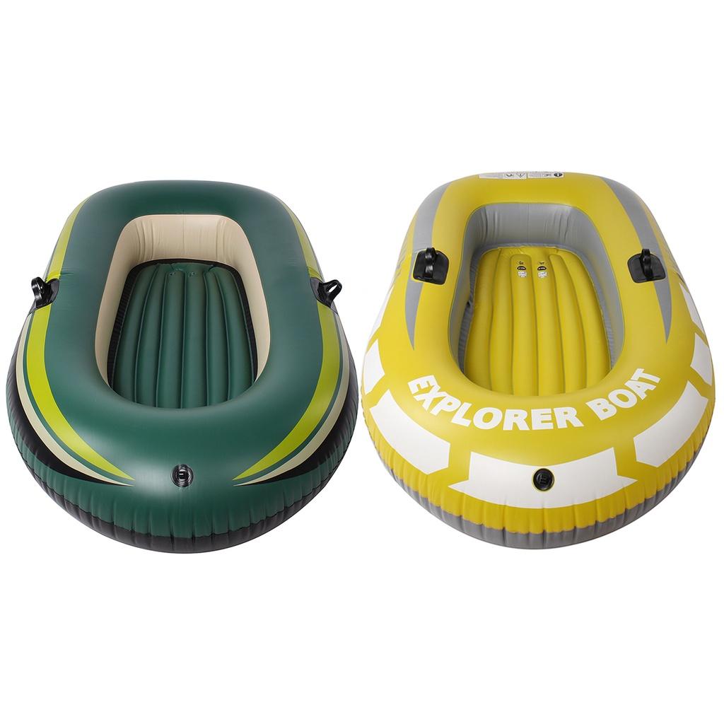 Barca gonfiabile in PVC per 2 persone, ideale per fiume, lago, kayak, canoa, pesca, gommone. Dimensioni: 78,7x47,2x13,8 pollici.