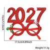 Festive Plastic Glasses Party Headband 2027 New Year Christmas Decor Hair Accessory for Kids Holiday Party Gift