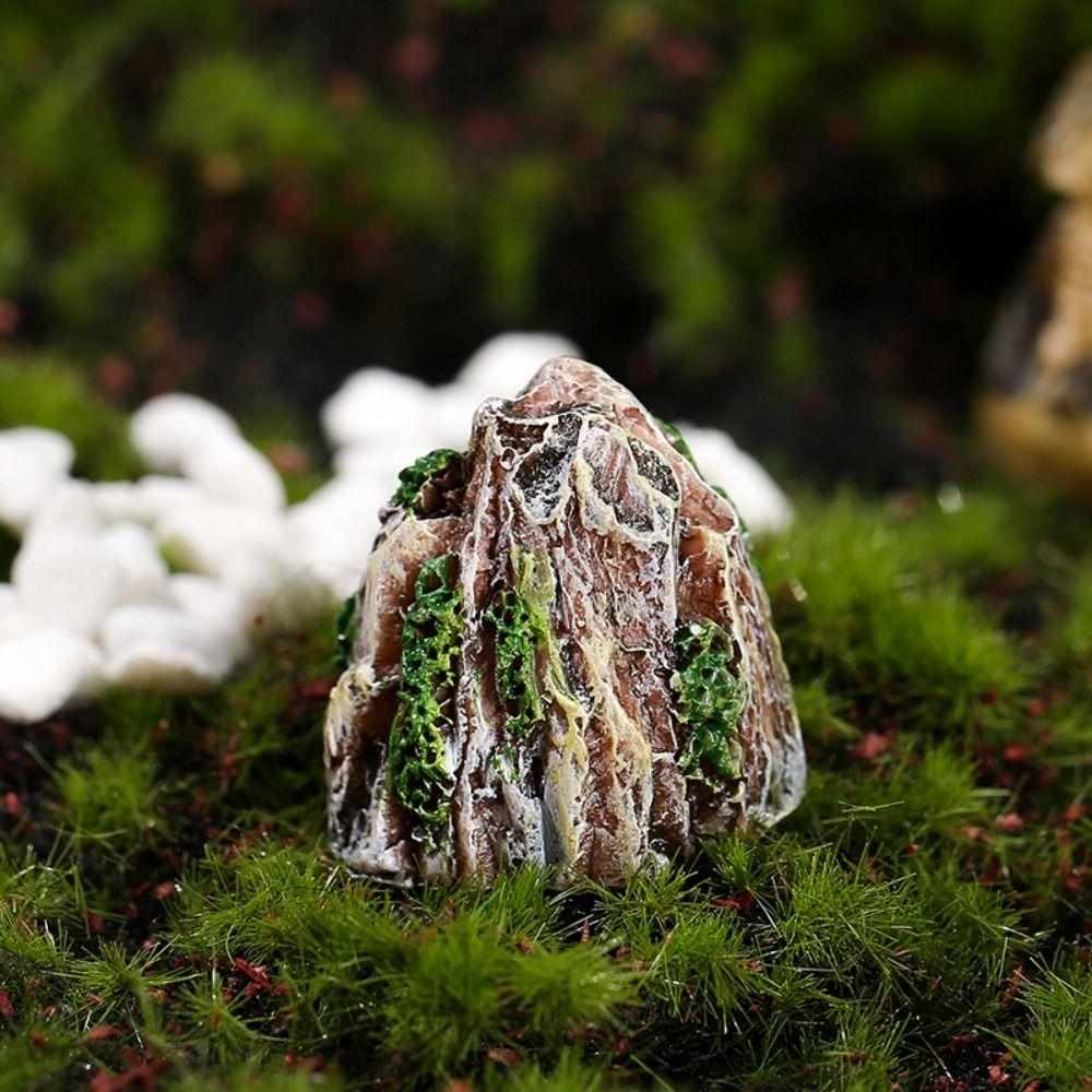 DIY Simulated Fake Mountain Resin Bonsai Stone Micro-landscape Resin Rockery Ornaments  Sand Table