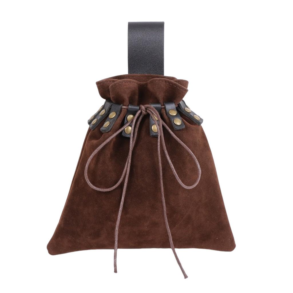 Mittelalterliche Wikinger Stil Leder Bauchtasche Retro Schiffsform Gürteltasche Für Cosplay LARP Renaissance Festival Kostüm