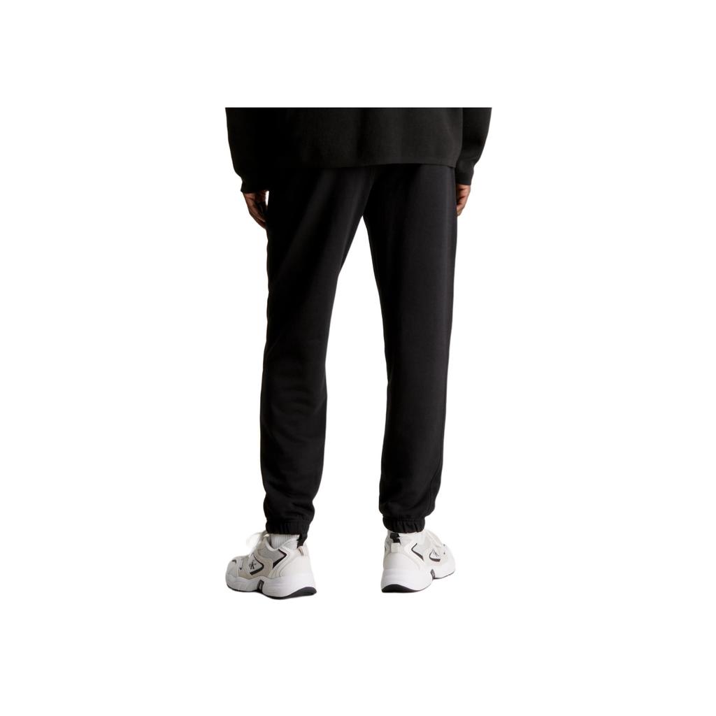 Calvin Klein Solid Color Drawstring Elastic Waist Cuffed Casual Pants Men Bottoms Black J30J324739-BEH