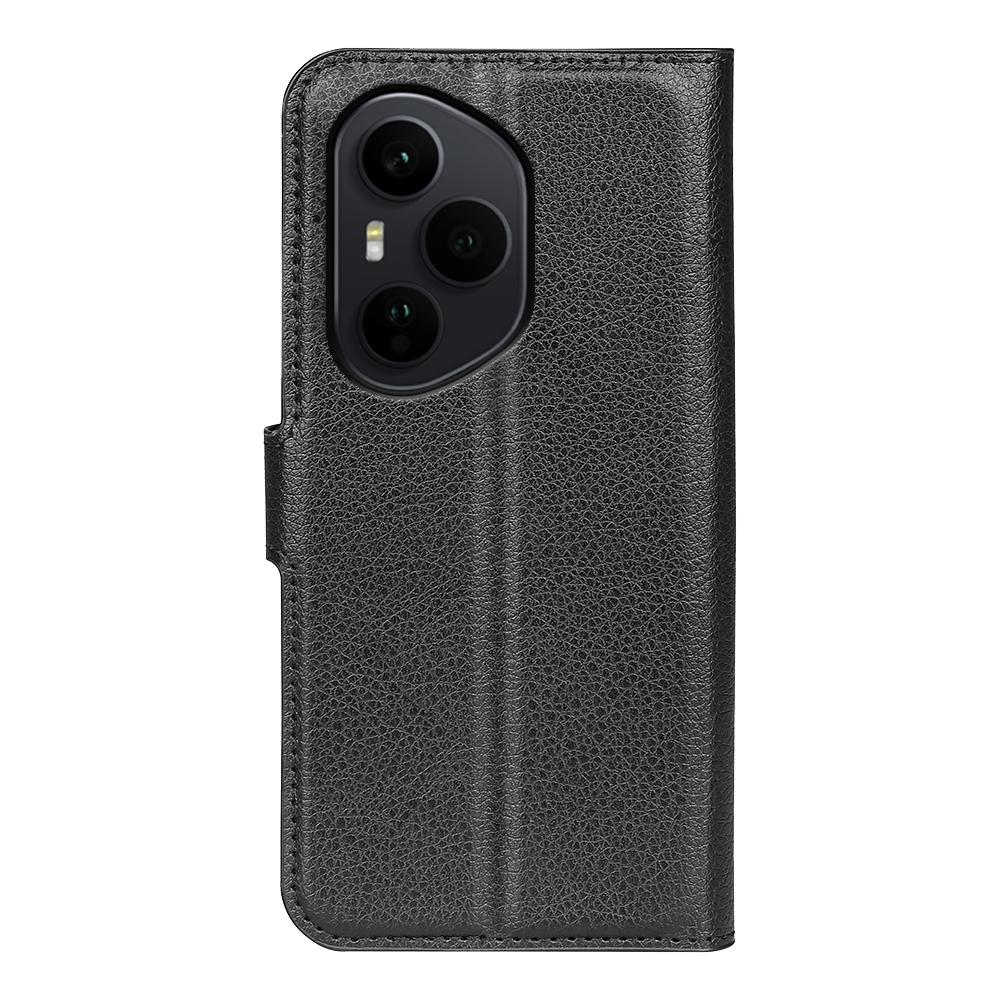 Pro Honor 400 Pro 5G (Globální) Pouzdro Textura Liči Nárazuvzdorné Kožené Peněženkové Pouzdro na Telefon