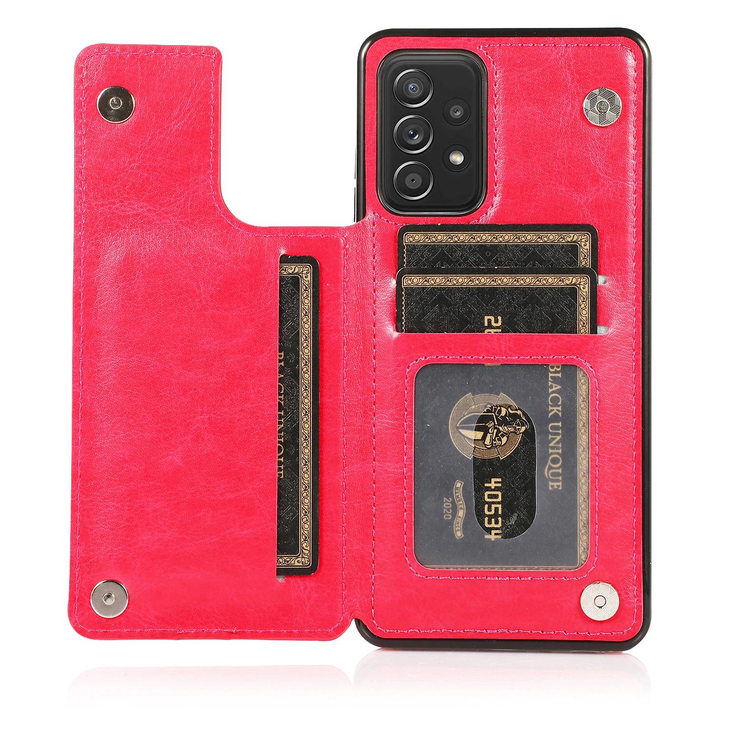 

Чехол-кошелек из откидной кожи для Samsung Galaxy S21 S20 S23 FE S22 S24 Plus Note 20 Ultra A52S A52 A53 A54 A73 A72 с держателем для карт Galaxy S22 ярко-розовый