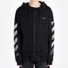 OFF WHITE Edouard Manet Floating Studio Arrows Zip Up Hoodie OMBE001G20FLE0011088