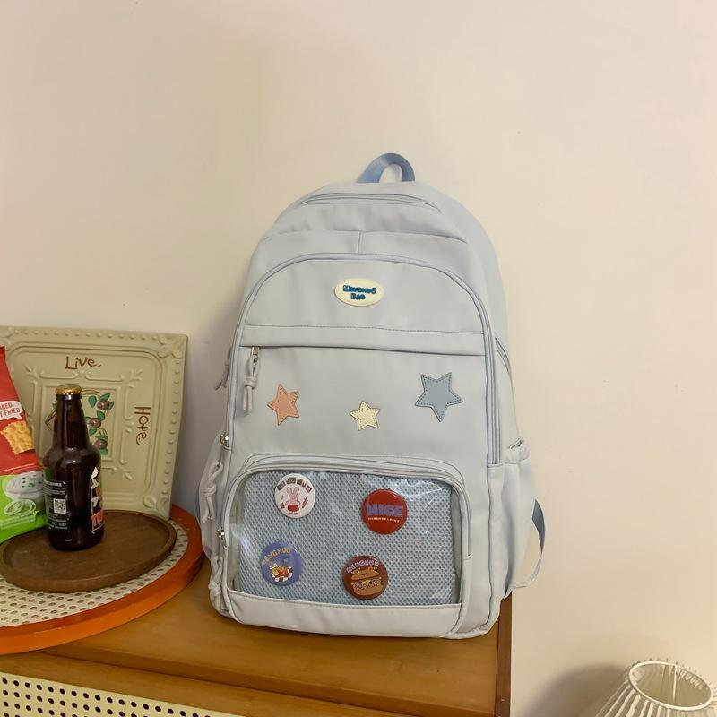 Female Students Travel Bag Large Capacity Schoolbag College Style Backpack for Middle School