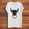 Chinese Ancient Guardian TotemCattle Head Knockerholde Funny Vintage TShirtCasual Unisex Tshirtnocracking Breathable Print