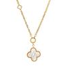Stunning JMXD Titanium Steel Four Leaf Clover Pendant Sweater Chain Necklace High End Elegant Womens Fashion Jewelry Lucky Charm Gift Idea