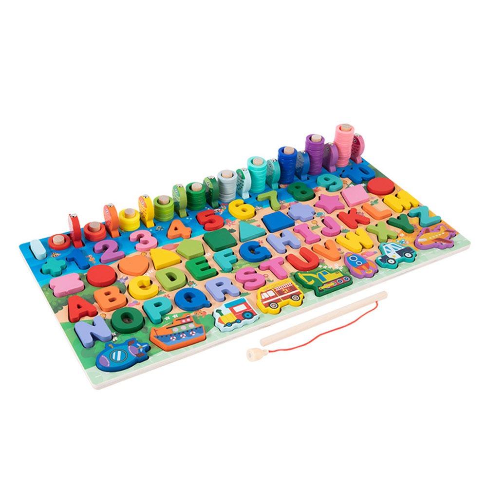 

Деревянные игрушки Монтессори Деревянные игрушки Цифровой алфавит Дошкольная развивающая доска Развивающие детские игрушки Малыши 3