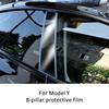 Heenvn For Tesla Model Y /3 Highland 2023 TPU Up Car Window B Pillars Transparent Protective Film Anti-Scratch Car Accessories