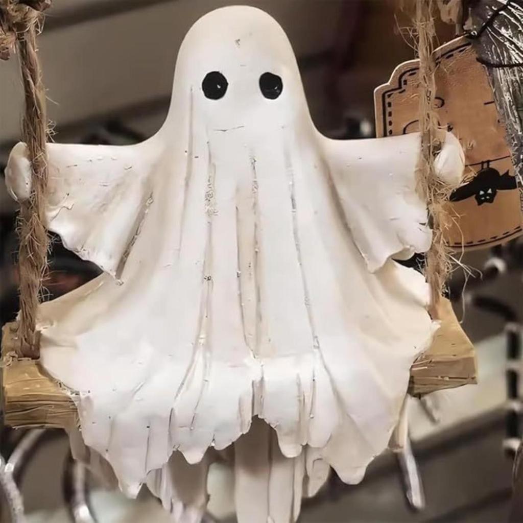 Specter On a Tree Swing Spooky Decor Rustic for Decorators
