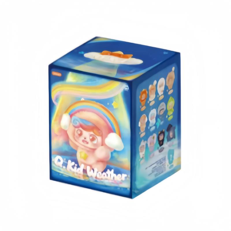 Genuine New Q.Kid Weather Series Mini Cute Vinyl Plush Surprise Box Keychain Decor Birthday Collectible Gifts For Kids Adults Children's Birthday Gift
