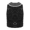 Unisex Kids Metallic Sequins Dance Vest Sparkling Buttons Irregular Hem Waistcoat Bowtie Party Costume