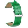 BINLUN Leather Watch Band, Quick Release, Replacement Strap for Men and Women, Crocodile Leather Pattern, Smartwatch Strap (17mm, Green)