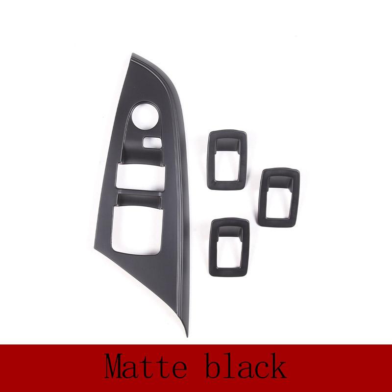 For BMW X3 X4 F25 F26 2011-2017 ABS Carbon fiber Car Window Glass Lift Button Decorative Frame Sticker Car Interior Accessories