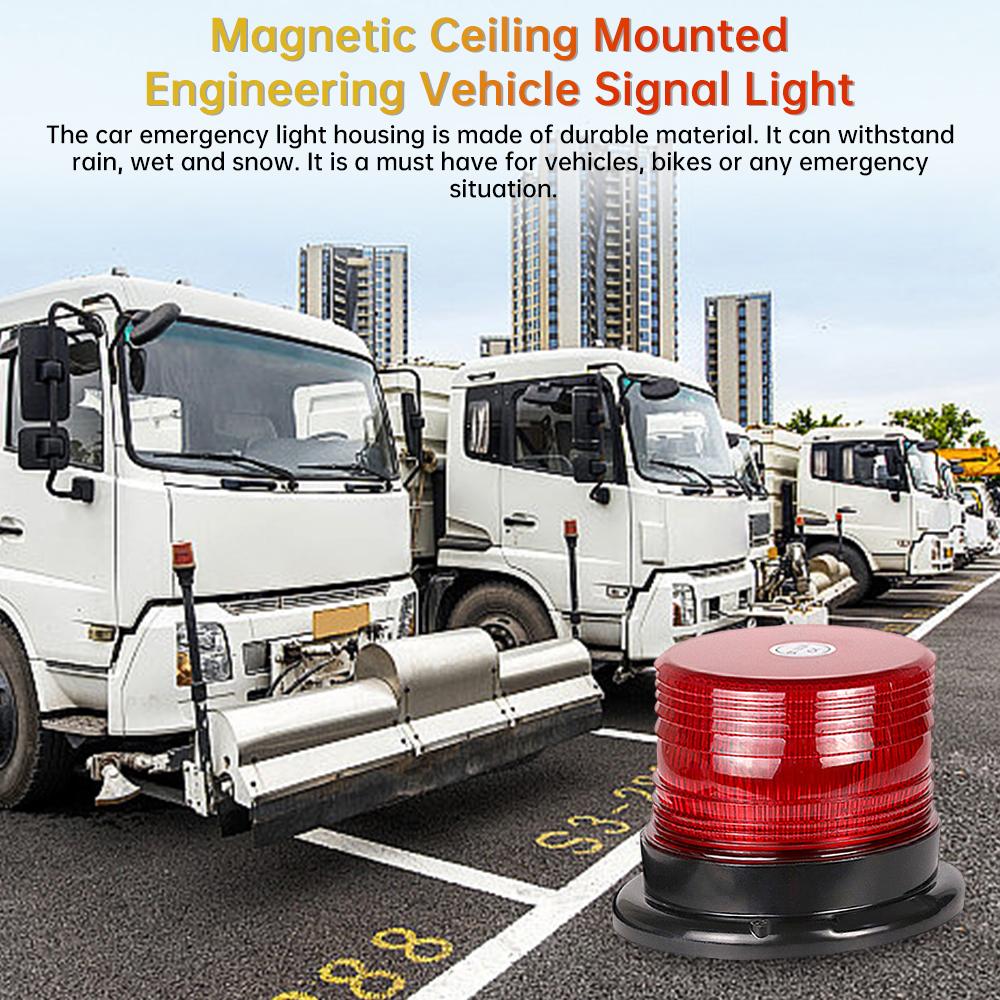 Auto-LKW-Dach-Warnleuchte Notfall-LED-Blitzlicht Blinklicht mit Magnetfuß für die Sicherheit Auto 12V 24V -80V