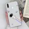 For Oppo Realme 3 V3 V5 X X2 X7 5 5i 6 6i 7 8 9 Pro Phone Case Beautiful Rainbow Astronaut Pattern Transparent Silicone Dustproof Shell For Oppo Cover