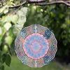10 Inch Hanging Wind Chime Rotating Design 360 Degree Hook Garden Style Metal Decor for All Seasons Outdoor Artistic Charm Harmony Deco