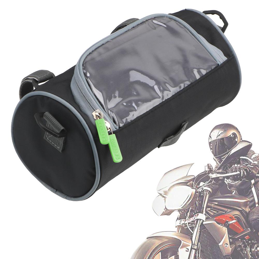 Motorcycle Electric Car Front Handlebar Storage Bag Motorcycle Accessories Container Mobile phone Touch Screen Storage Bag Universal