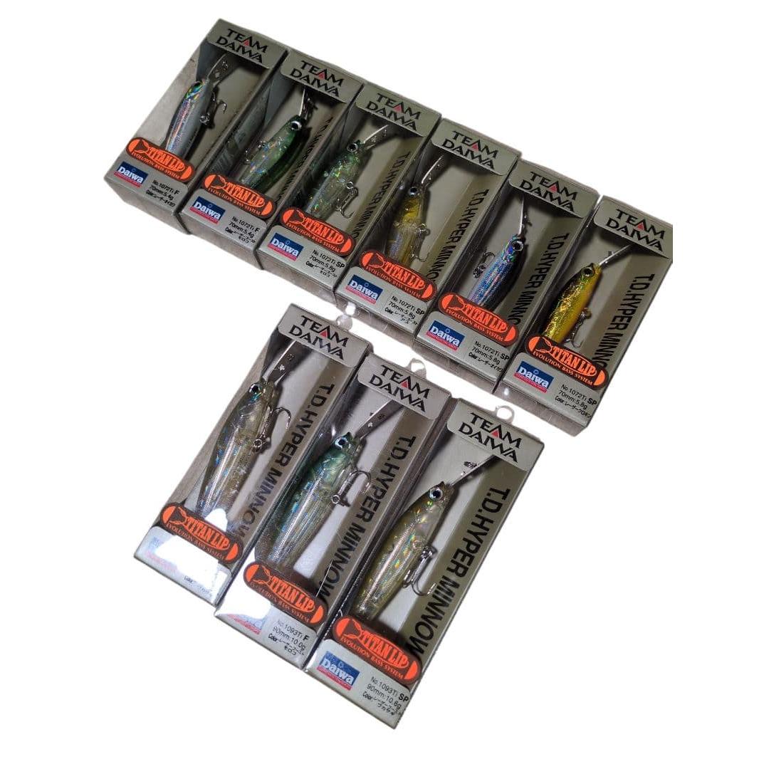 Used Out of print TEAM DAIWA T.D. HYPER MINNOW 9-piece set