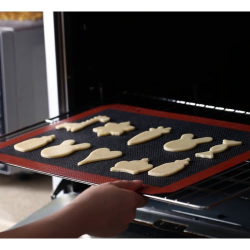 Silpan Mesh Cooking Sheet, Baking Sheet, Bread Mat, Confectionery Mat, Oven Sheet, Bread Mat, Heat-Resistant, Food-Grade Silicone, Fiberglass/Silicone