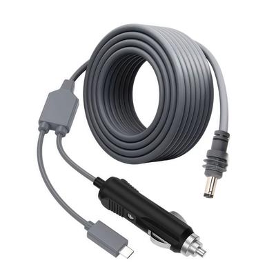 DC-Stromkabel 18AWG 2-in-1 Typ C und Zigarettenanzünder-Adapter zu DC-Stromkabel für Mini-Richtantenne