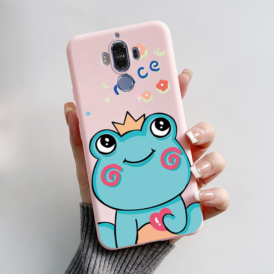 Für Huawei Mate 9 Mate9 MHA-L29 MHA-L09 MHA-AL00 Weiche Hülle Niedlicher Bär Cartoon Frosch Bemaltes TPU Handyhülle Schutzhülle Funda