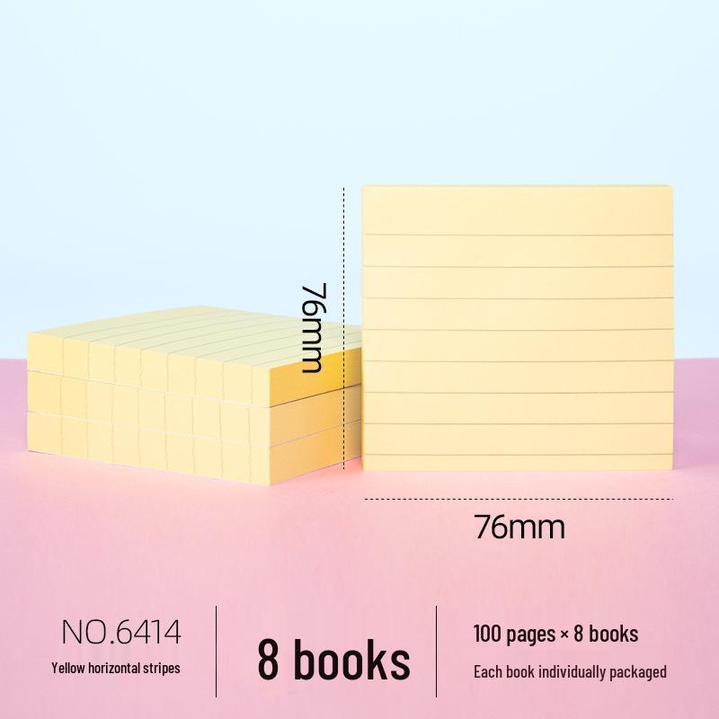 Cute High-Value Sticky Notes: Strong Adhesion Memo Pads & Index Stickers for Students