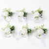 Wedding Chest Flower, Groom Bride Wedding Bridesmaid Wrist Flower, Wedding Accessory, Rose Ribbon Simulation Flower, Wreaths