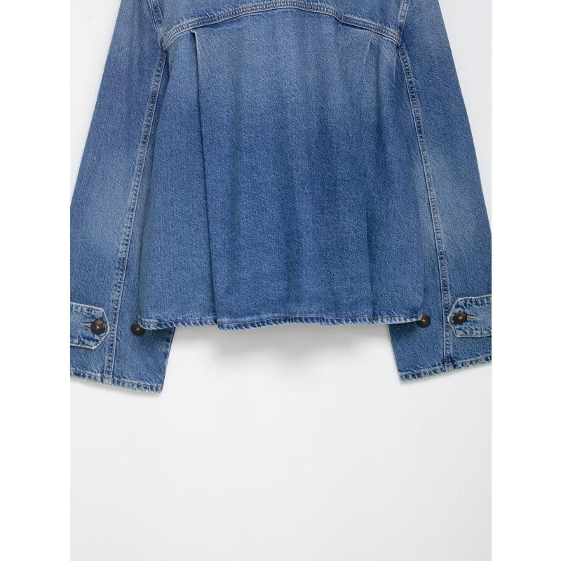 European Style 2026 High Collar Denim Jacket for Women