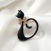 Creative Wild Cat Animal Brooch Simple Versatile Enamel Pin Fashion Jewelry Accessory for Clothing Bags and Hats YNCP5816