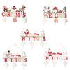 Multipurpose Sturdy Wood Glittered Christmas Baubles Shatterproof Tree Decorations Home Accessory Decoration