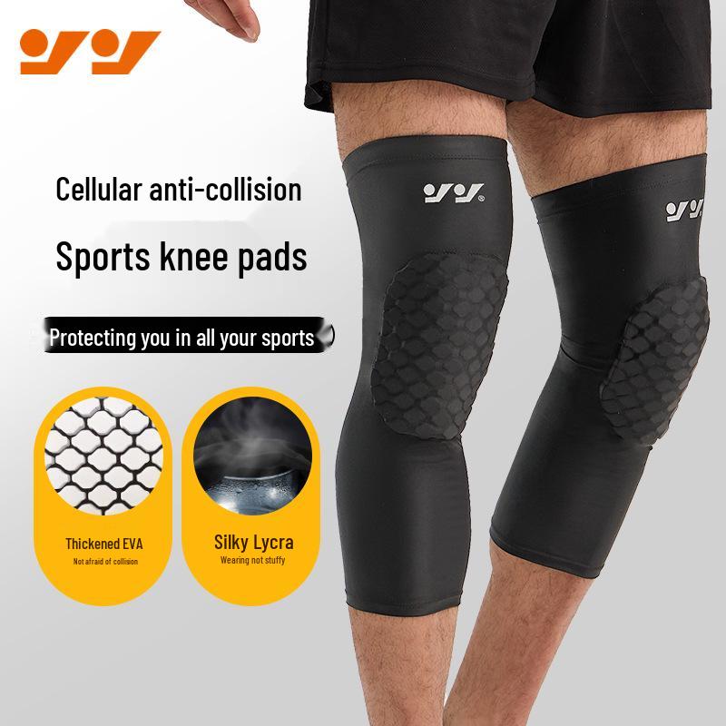 Manșoane Sport Tip Fagure cu Elasticitate în Patru Direcții: Genunchiere respirabile din Lycra pentru baschet, fotbal, protecție anti-coliziune