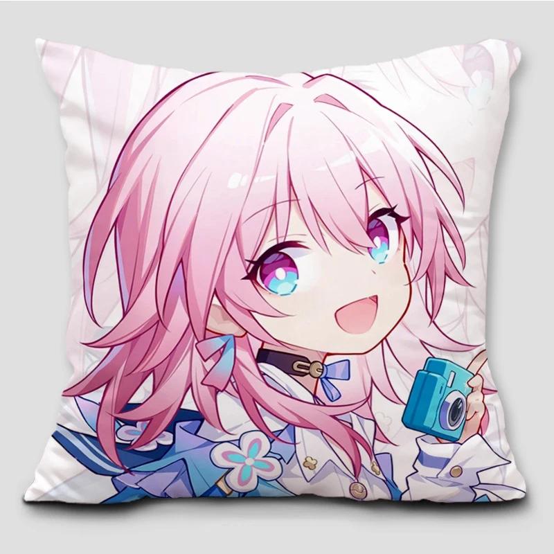 Anime Honkai Star Rail Pillowcase Cosplay Cute Comic Print Cushion Cover Cartoon Cute Living Room Decoration Body Pillow Cover