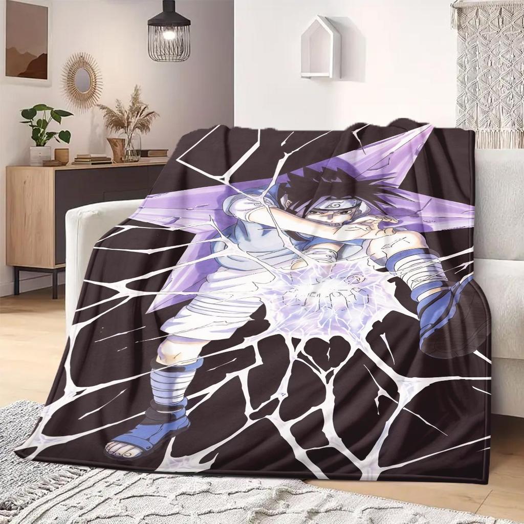 Naruto Anime Print Blanket Warm  Comfortable Flannel Blanket Suitable for Bedrooms, Sofas, Beds, Chairs, Picnics, Travel