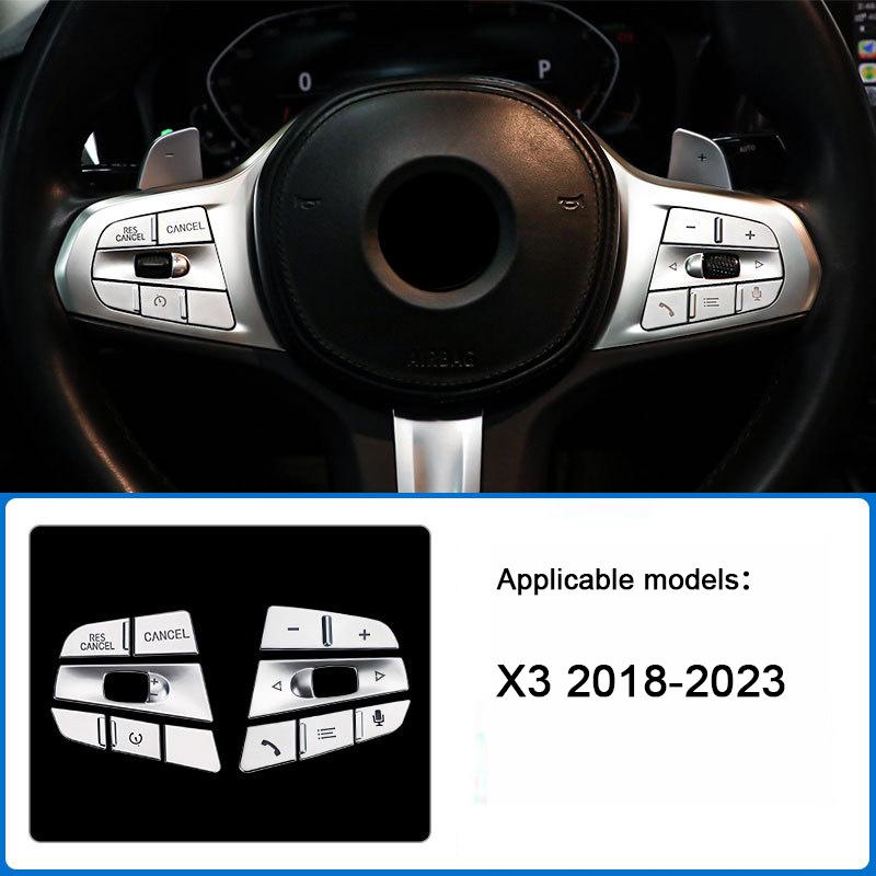 For BMW 3 4 5 series 6GT Z4 X3 X5 X6 X7 G30 F90 G20 G23 G83 G32 G29 G05 G06 2018- Car Steering Wheel Button Cover Stickers
