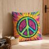Pillow Case luxurious home office, sofa decorative Multi sized car seat cushions, pillowcases Peace sign flower sunshine