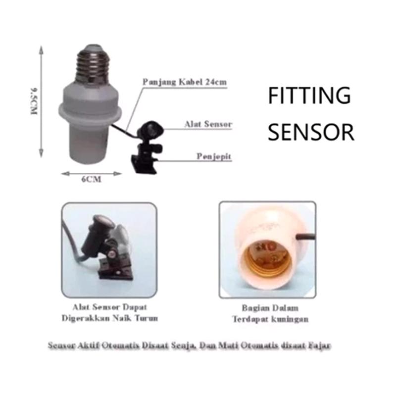 Sensor Light Fittings Automatic Patio Sensor Light Fittings/Day And Night Light Automatic Light Sensor Plug For All Lights.