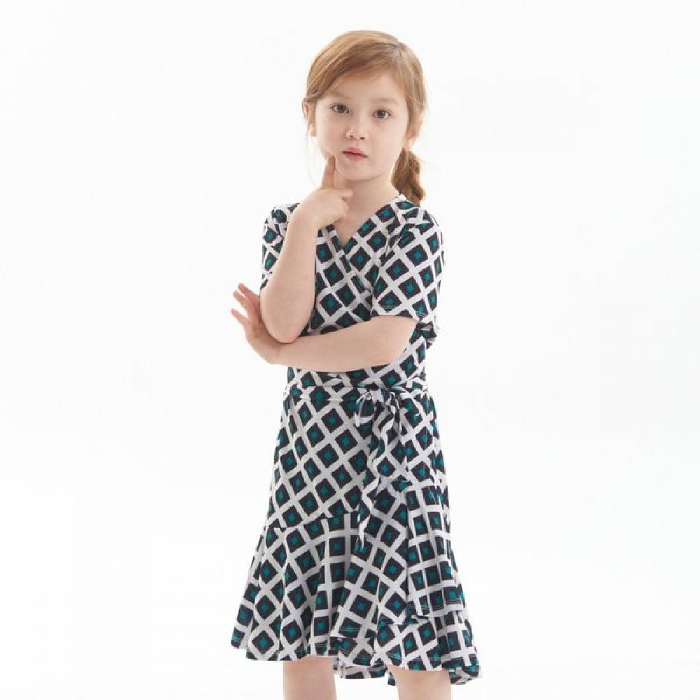 Lipbbam Kinder V-Ausschnitt ViVienne Rüschenkleid Ldm43dp01
