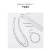 Copper inlaid zirconium electroplating color-preserving chain bracelet women, exquisite fashion cold wind summer jewelry treatment