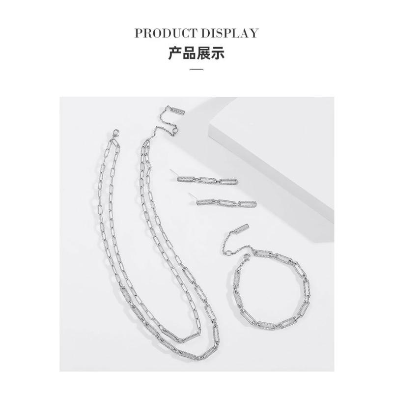 Copper inlaid zirconium electroplating color-preserving chain bracelet women, exquisite fashion cold wind summer jewelry treatment
