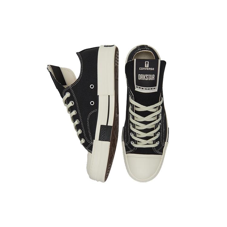 Converse Rick Owens x DRKSHDW DRKSTAR Chuck 70 Low 'Black' Men's 172347C
